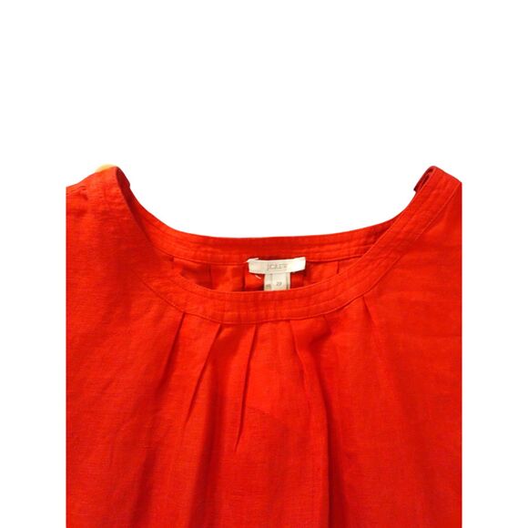 J. Crew Long-Sleeve Shirt Womens 2P Red Grandmacore Artsy - Picture 2 of 8